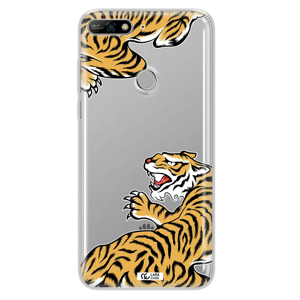 Chinese Tiger Huawei Y7 2018 Clear TPU Case