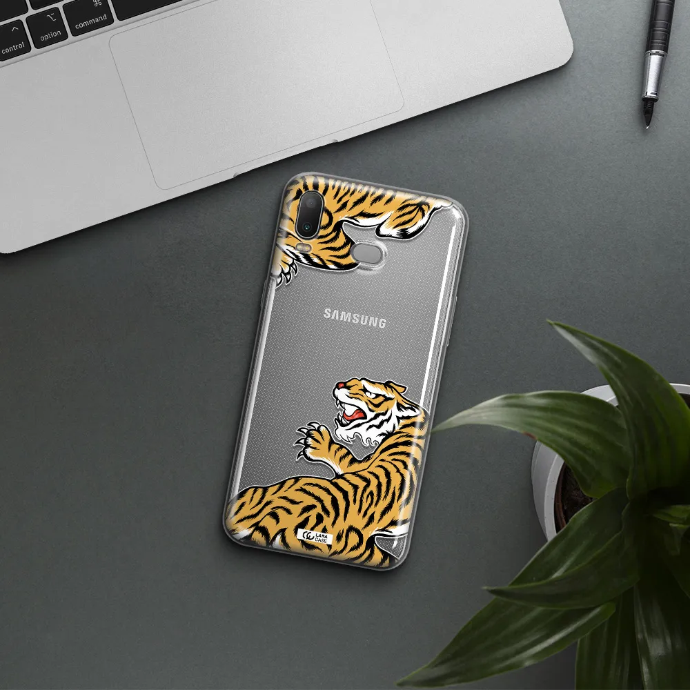 Chinese Tiger Samsung A6S Clear TPU Case