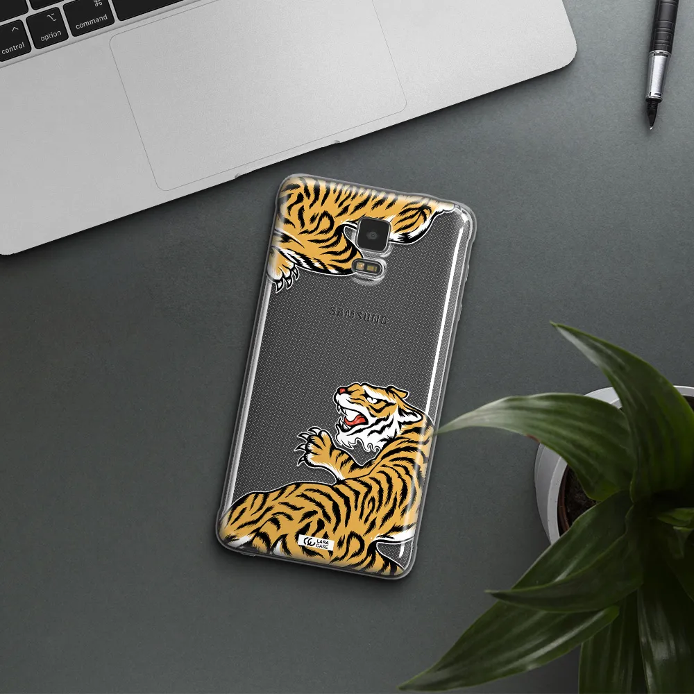 Chinese Tiger Samsung Note 4 Clear TPU Case