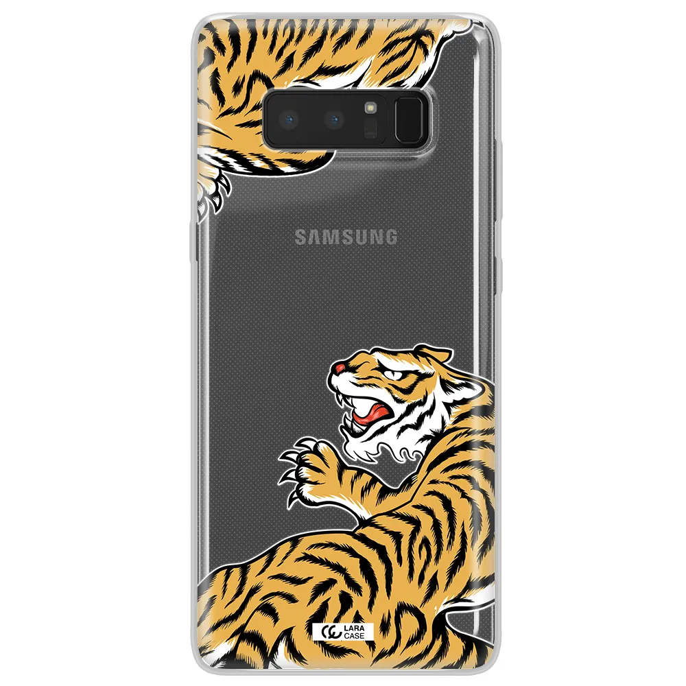 Chinese Tiger Samsung Note 8 Clear TPU Case