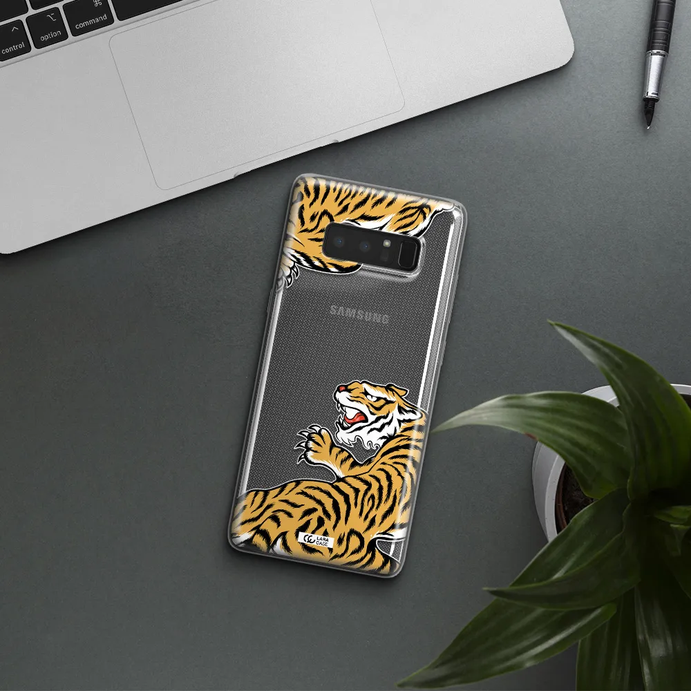 Chinese Tiger Samsung Note 8 Clear TPU Case