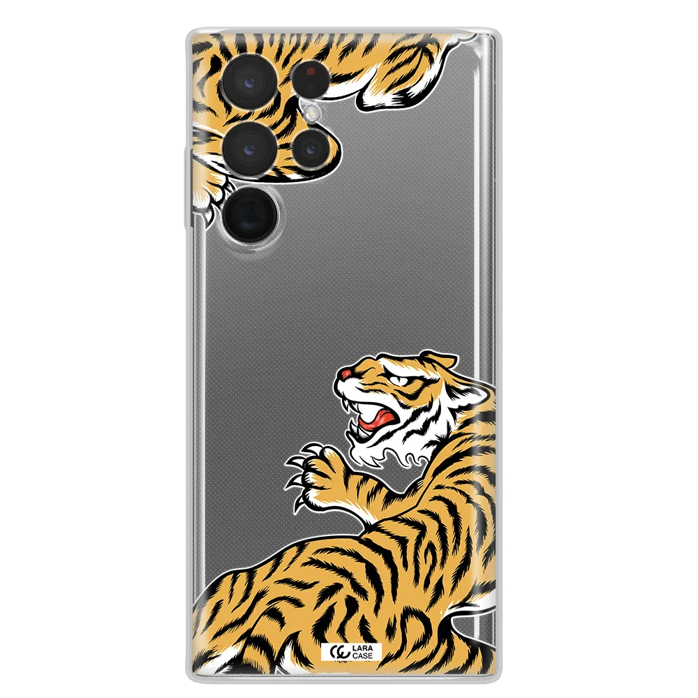 Chinese Tiger Samsung S 22 Ultra Clear TPU Case