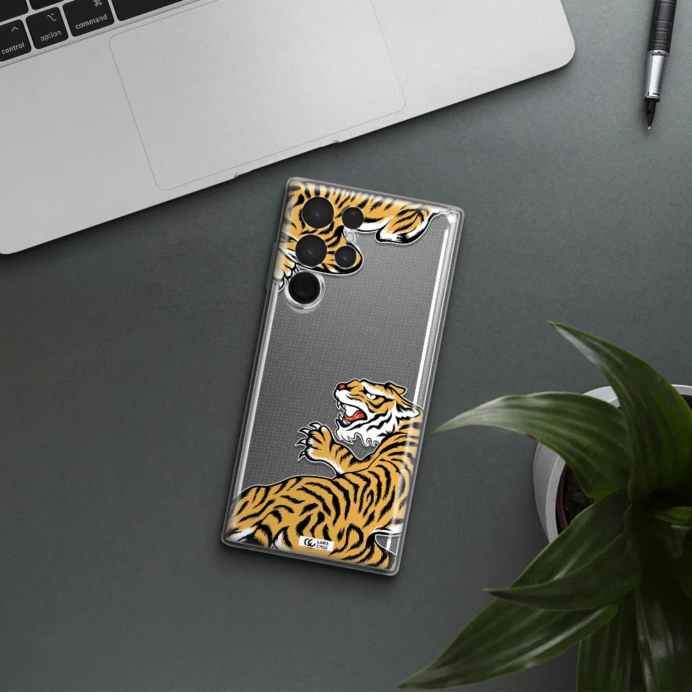 Chinese Tiger Samsung S 22 Ultra Clear TPU Case