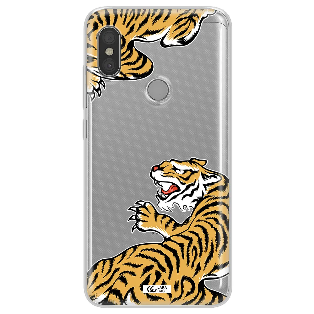 Chinese Tiger Xiaomi Redmi Note 6 Pro Clear TPU Case