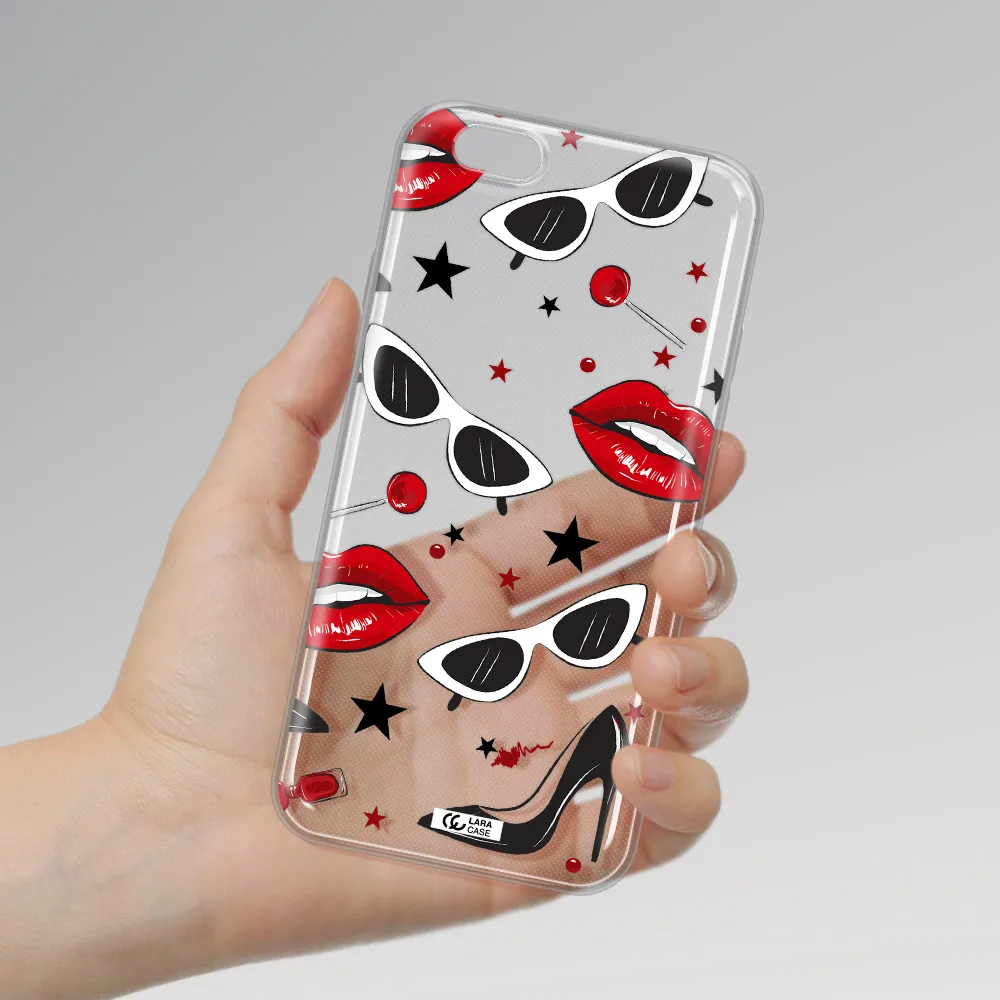 Red Lips Apple iPhone 6 Clear TPU Case