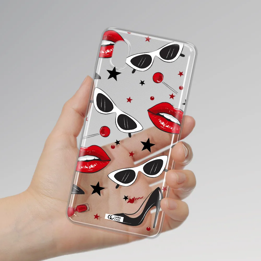 Red Lips Samsung A01 Core Clear Tpu Case