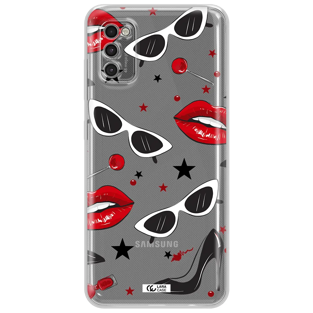 Red Lips Samsung A41 Clear Tpu Case