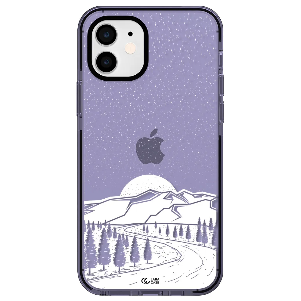 Winter Night Apple iPhone 11 impact Lilac Case