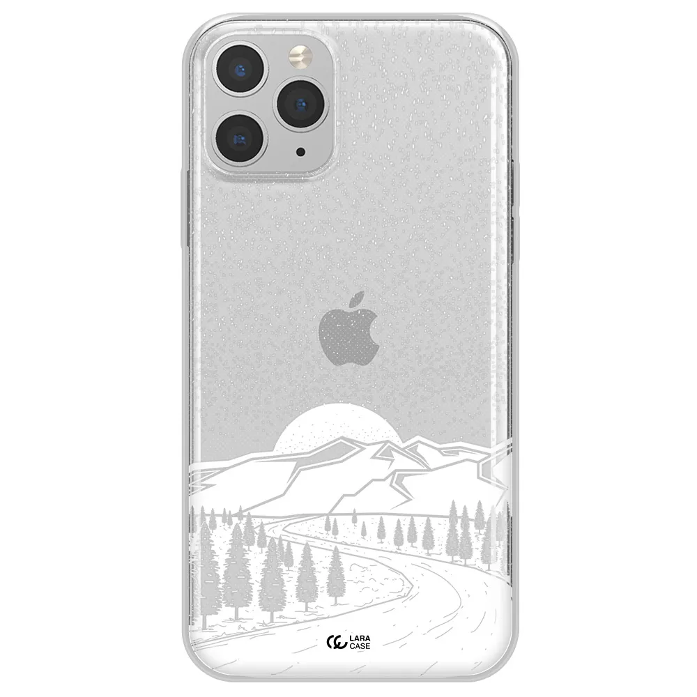 Winter Night Apple iPhone 11 pro Clear TPU Case
