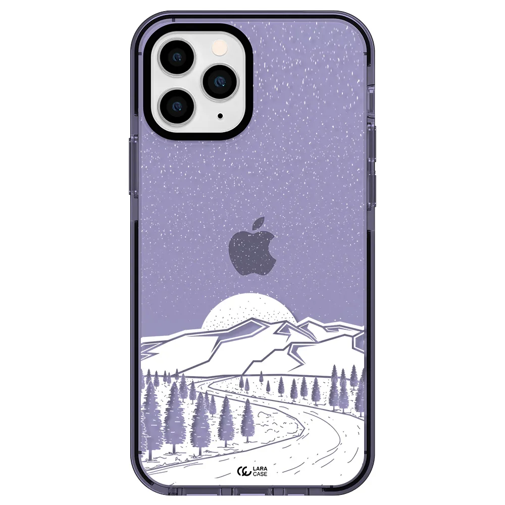 Winter Night Apple iPhone 11 pro impact Lilac Case