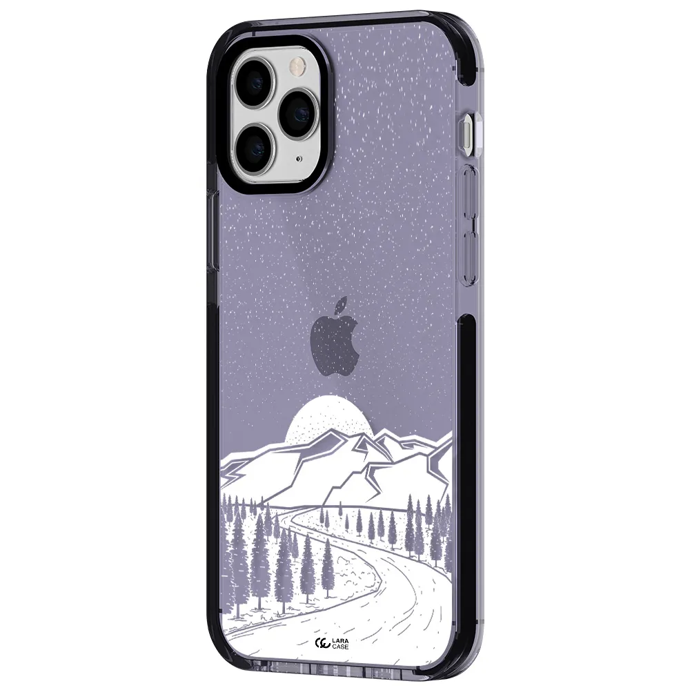 Winter Night Apple iPhone 11 pro impact Lilac Case