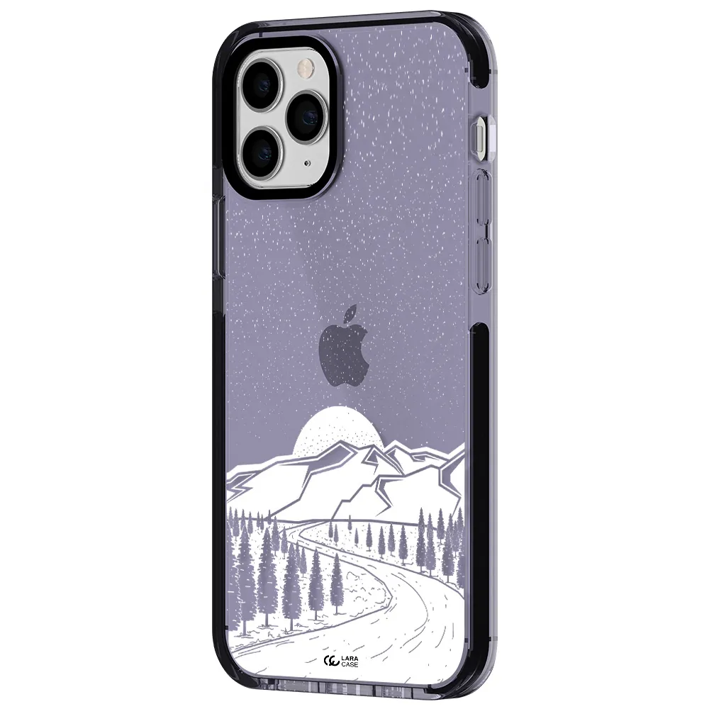 Winter Night Apple iPhone 11 pro max impact Lilac Case