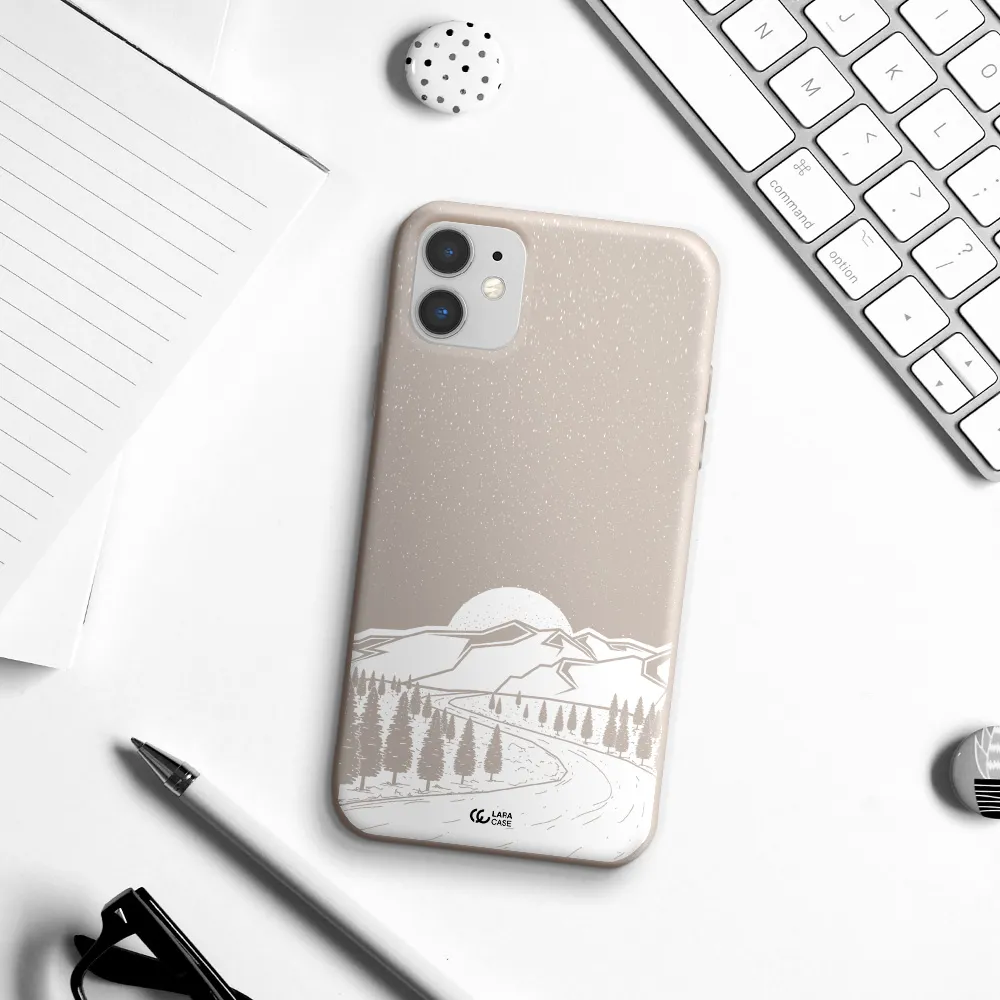 Winter Night Apple iPhone 11 Silicone Stone Case