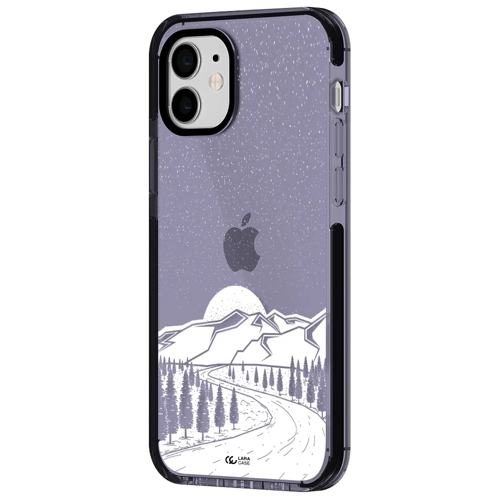 Winter Night Apple iPhone 12 impact Lilac Case
