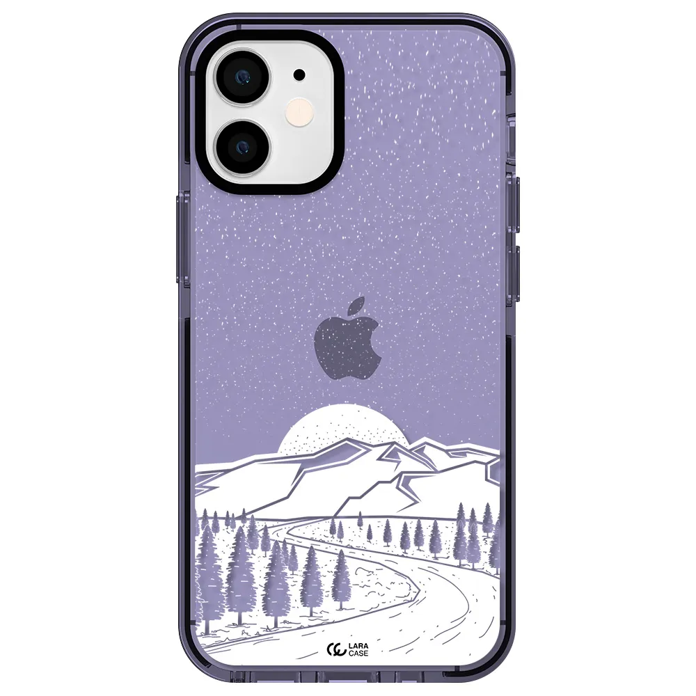 Winter Night Apple iPhone 12 mini impact Lilac Case