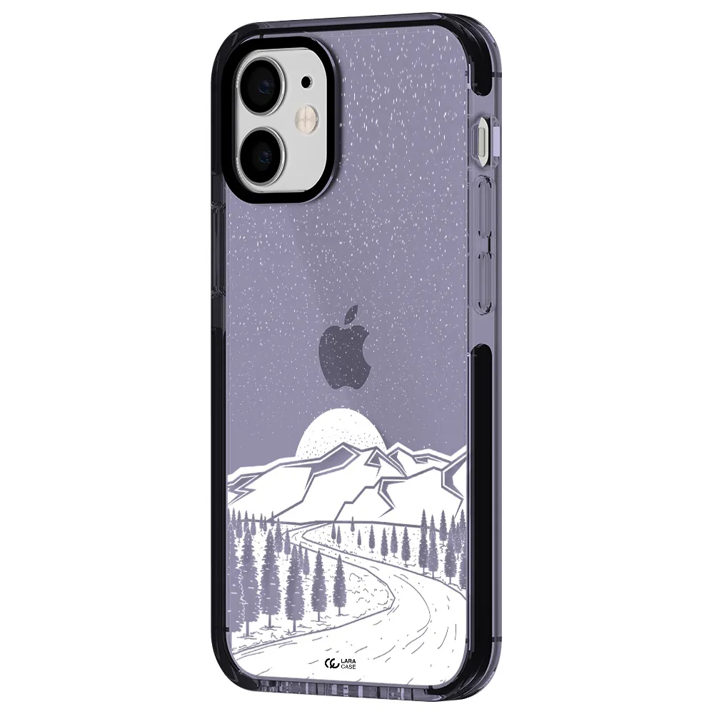 Winter Night Apple iPhone 12 mini impact Lilac Case