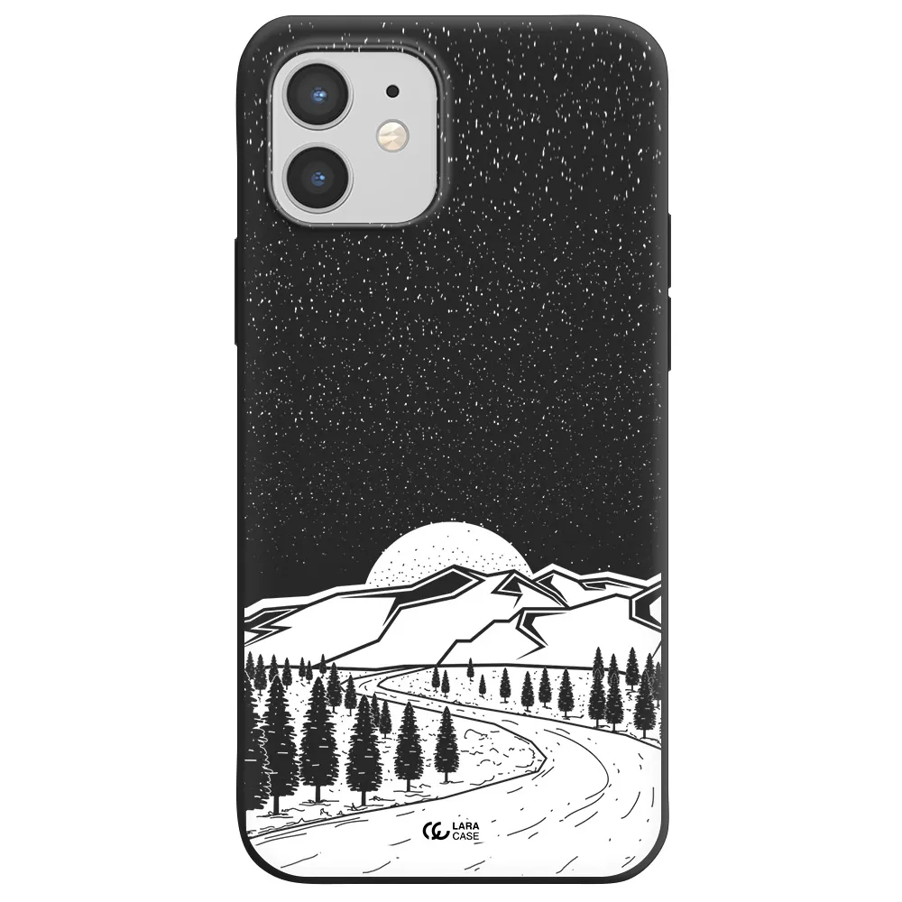 Winter Night Apple iPhone 12 mini Silicone black Case