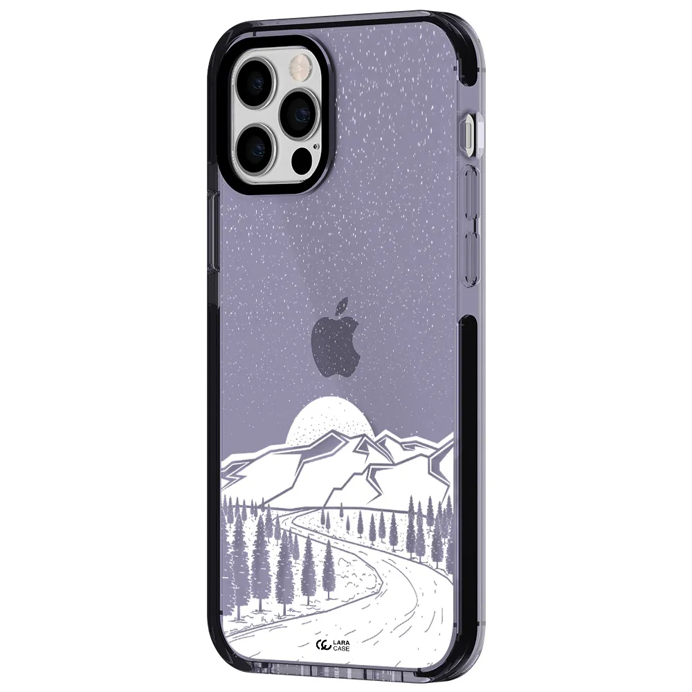 Winter Night Apple iPhone 12 pro impact Lilac Case