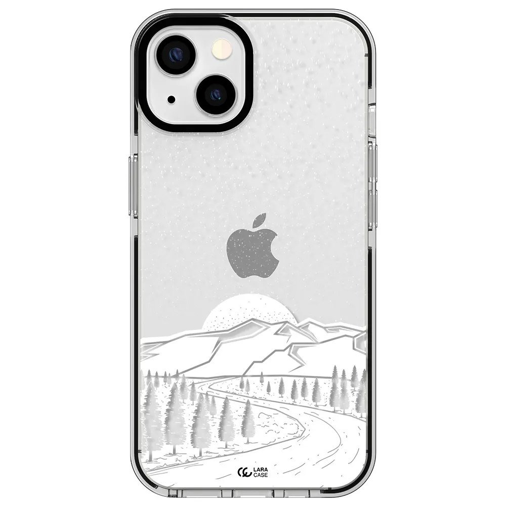 Winter Night Apple iPhone 13 impact black border Case