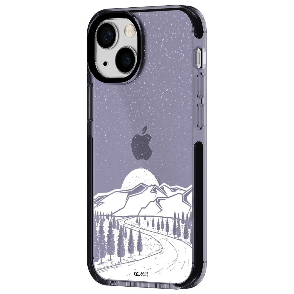 Winter Night Apple iPhone 13 mini impact Lilac Case