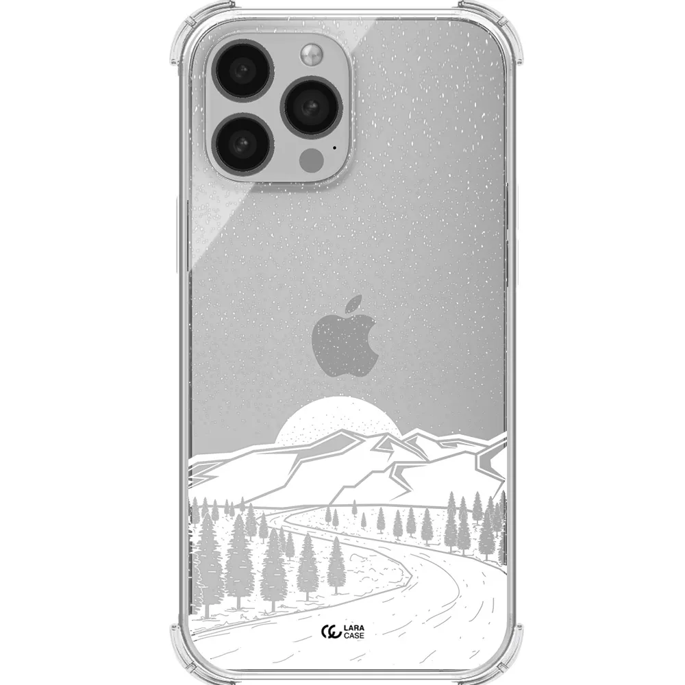 Winter Night Apple iPhone 13 Pro Clear PC Case