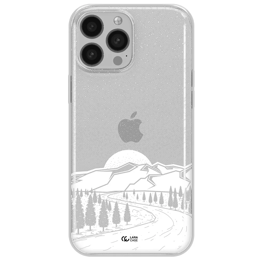 Winter Night Apple iPhone 13 Pro Clear TPU Case