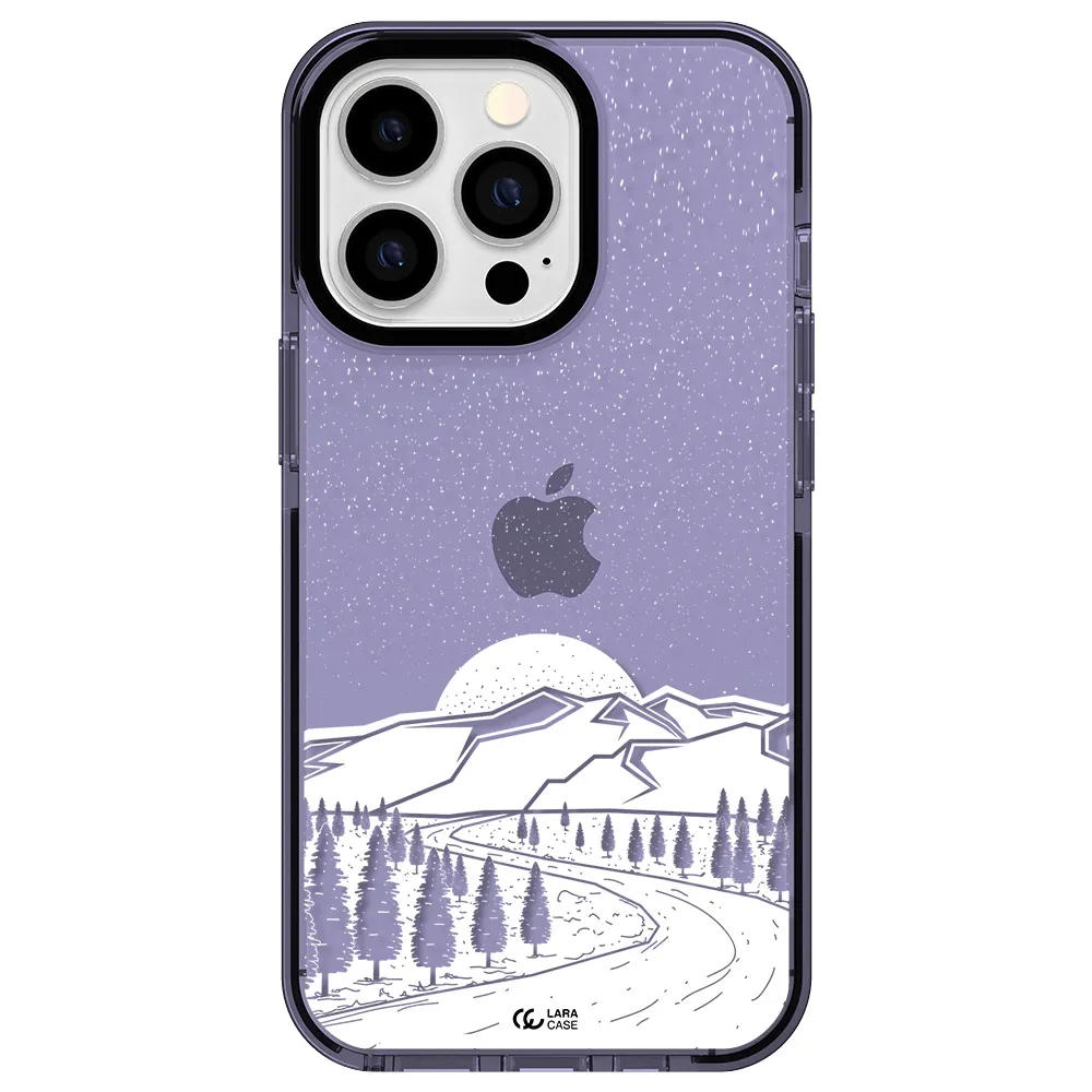 Winter Night Apple iPhone 13 Pro impact Lilac Case