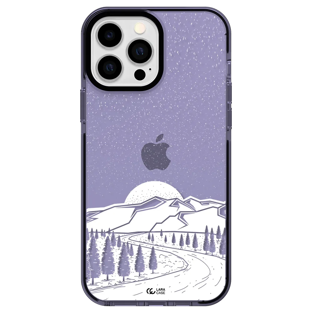 Winter Night Apple iPhone 13 Pro Max impact Lilac Case