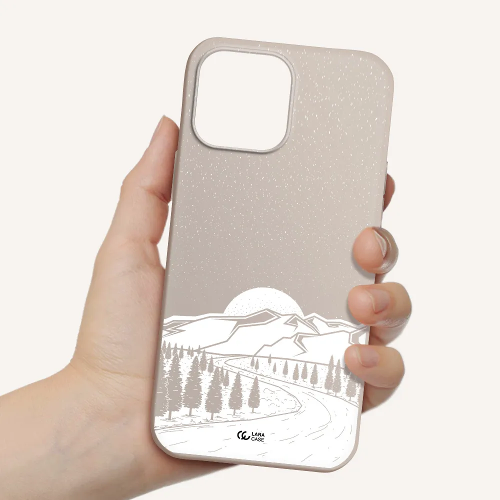 Winter Night Apple iPhone 13 Pro Max Silicone Stone Case