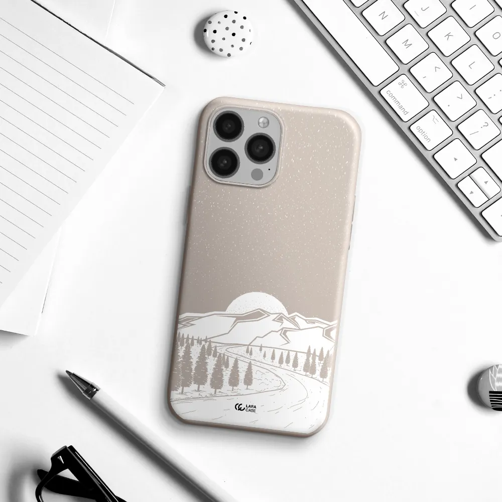 Winter Night Apple iPhone 13 Pro Max Silicone Stone Case