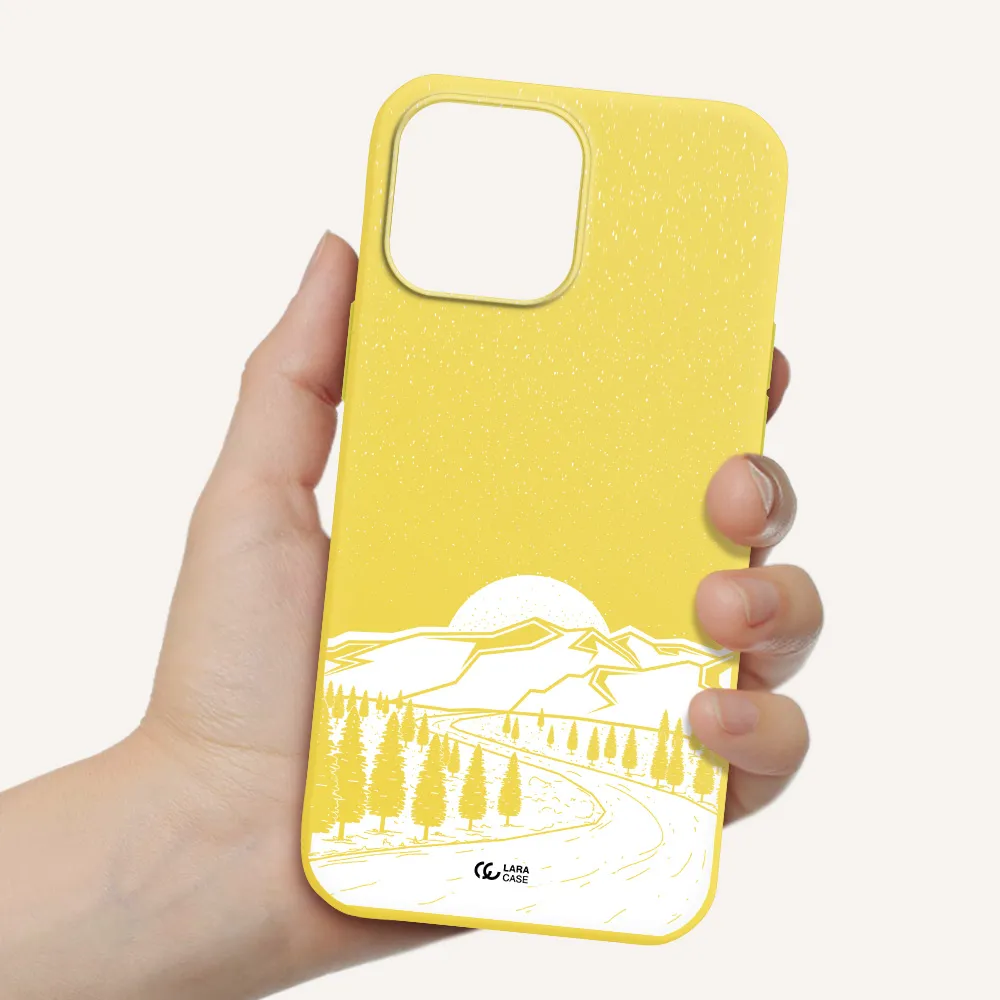 Winter Night Apple iPhone 13 Pro Silicone canary yellow Case
