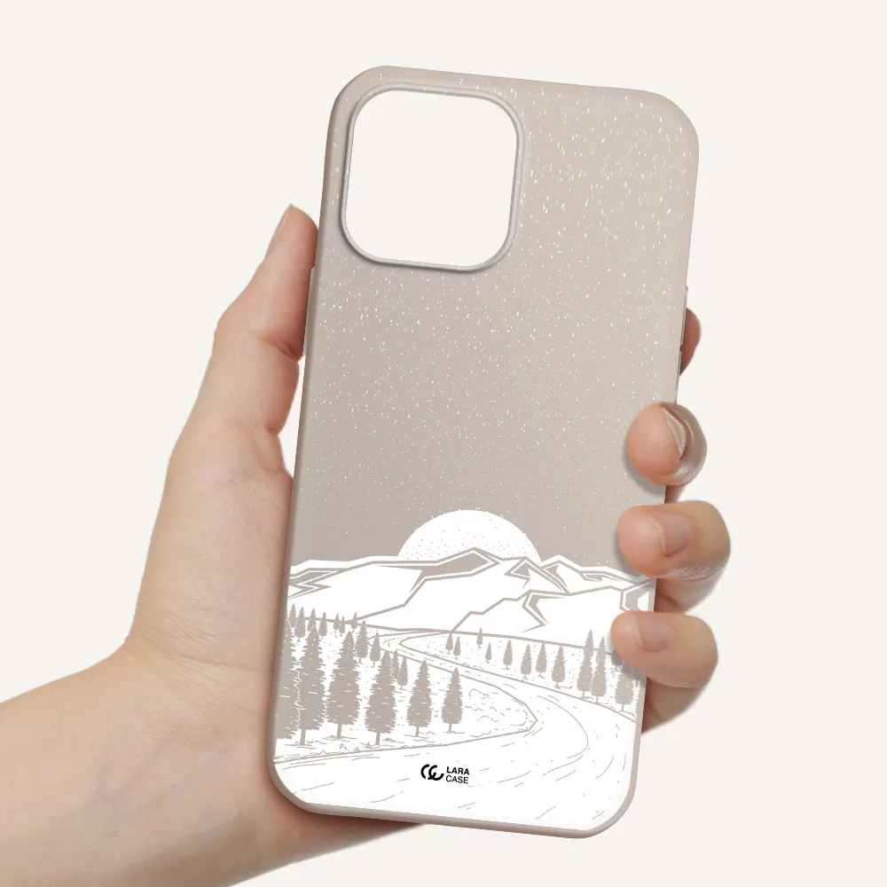 Winter Night Apple iPhone 13 Pro Silicone Stone Case