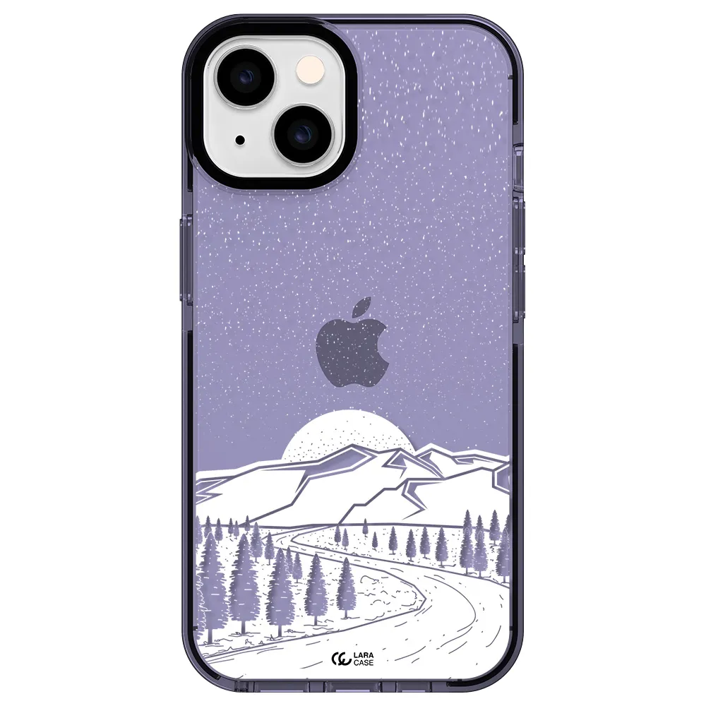Winter Night Apple iPhone 14 impact Lilac Case