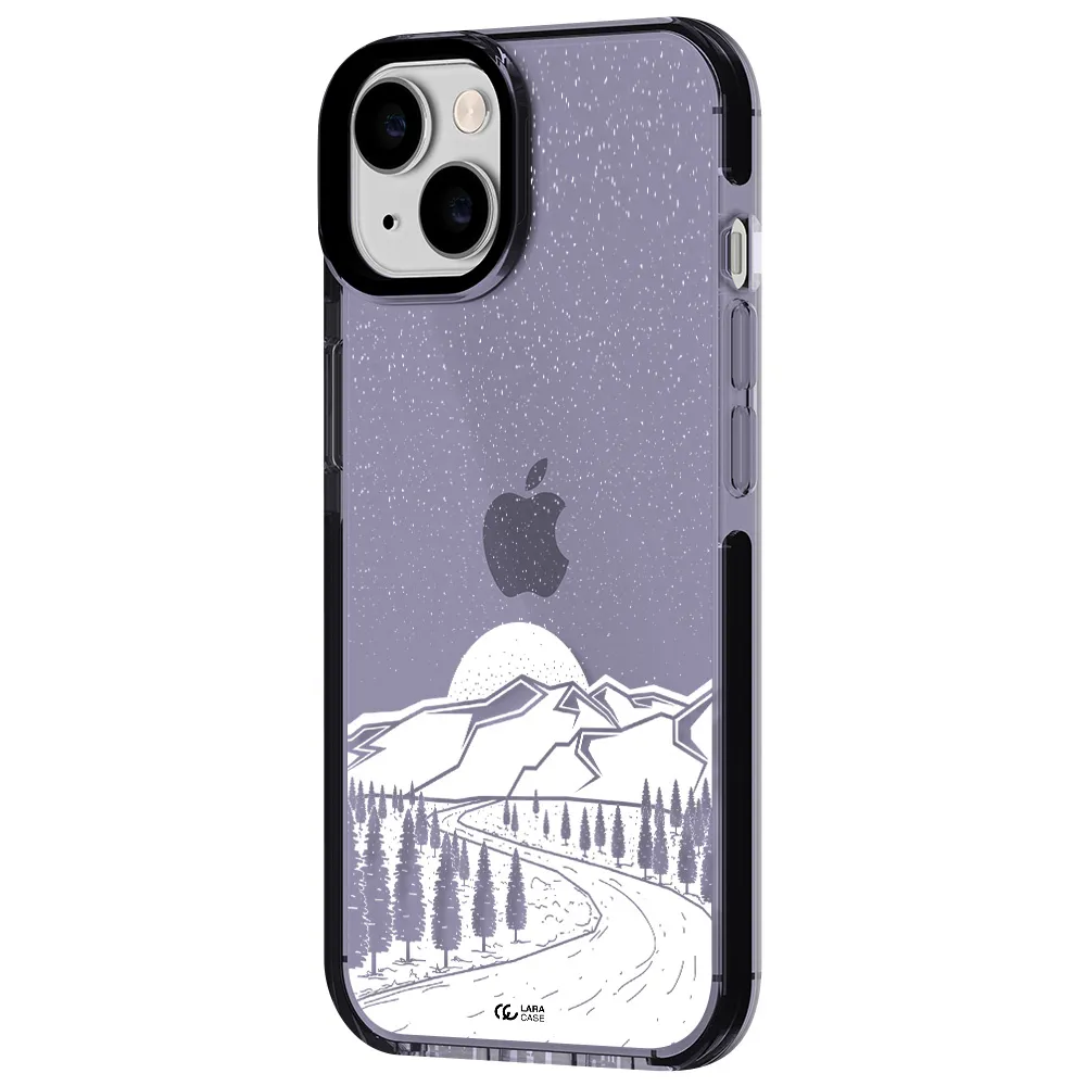 Winter Night Apple iPhone 14 impact Lilac Case