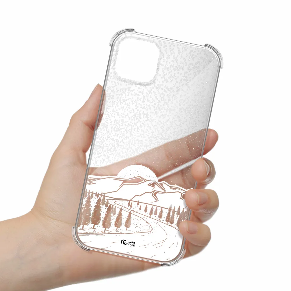 Winter Night Apple iPhone 14 plus Clear PC Case