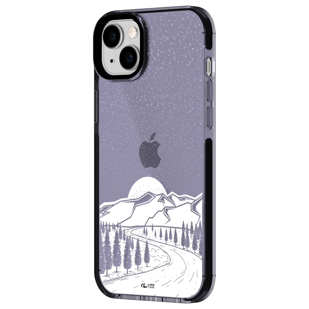 Winter Night Apple iPhone 14 plus impact Lilac Case