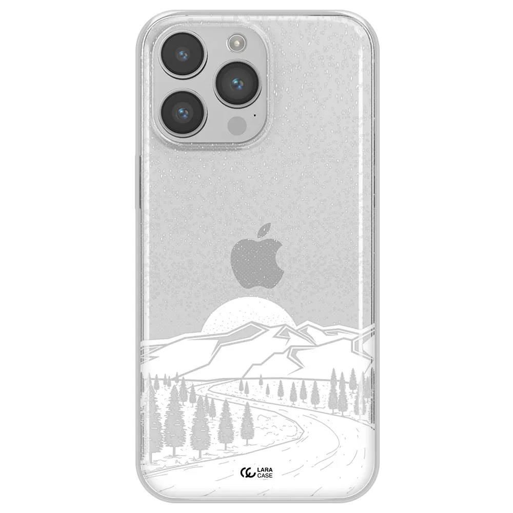Winter Night Apple iPhone 14 pro max Clear TPU Case