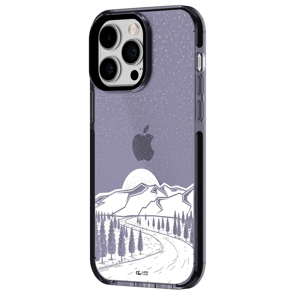 Winter Night Apple iPhone 14 pro max impact Lilac Case