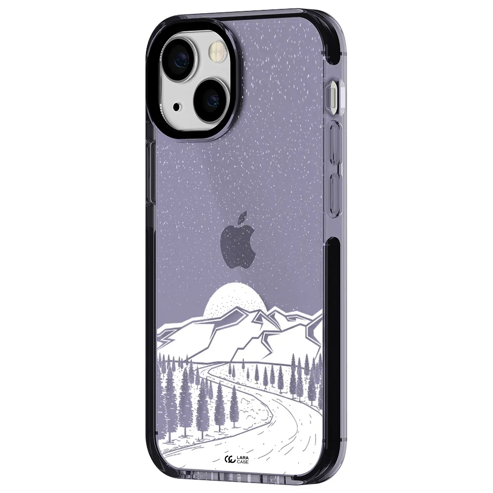 Winter Night Apple iPhone 15 impact Lilac Case