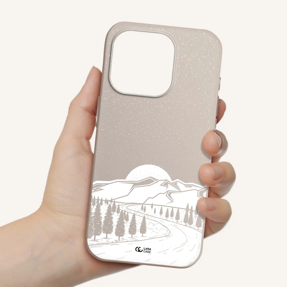 Winter Night Apple Iphone 15 Pro Silicone Stone Case