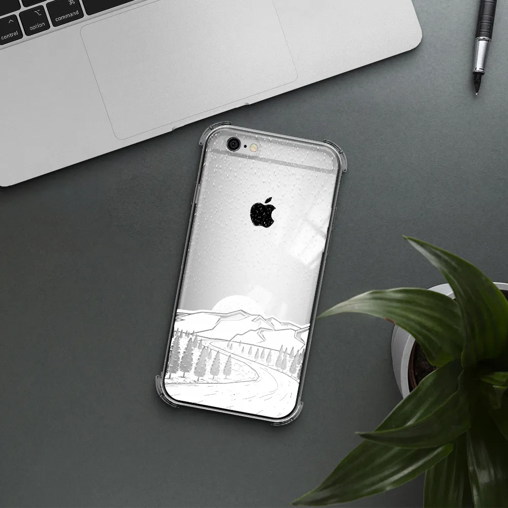 Winter Night Apple iPhone 6 Clear PC Case