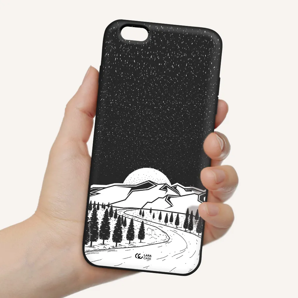 Winter Night Apple iPhone 6 s plus Silicone black Case