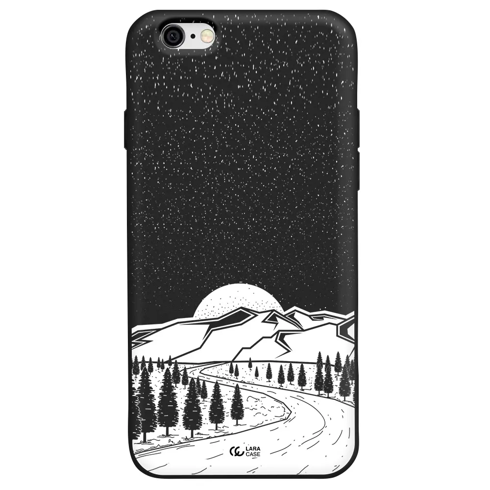 Winter Night Apple iPhone 6 Silicone black Case