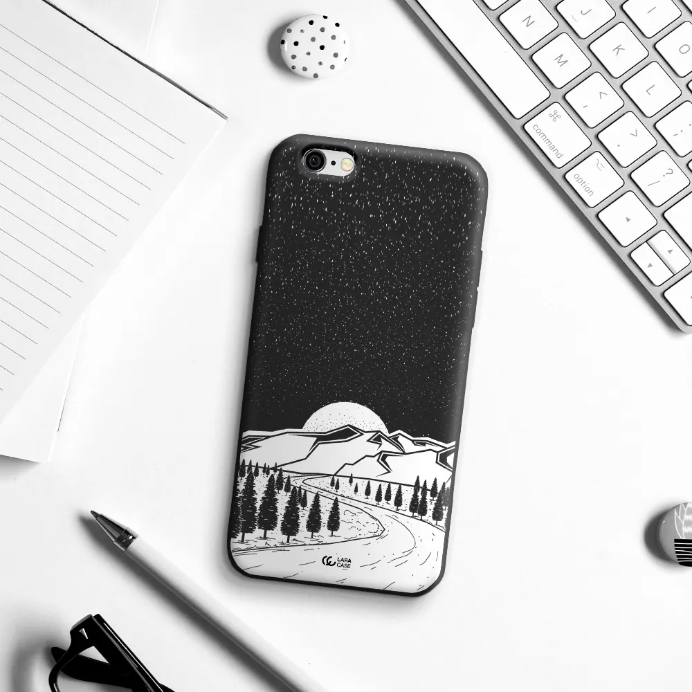 Winter Night Apple iPhone 6 Silicone black Case