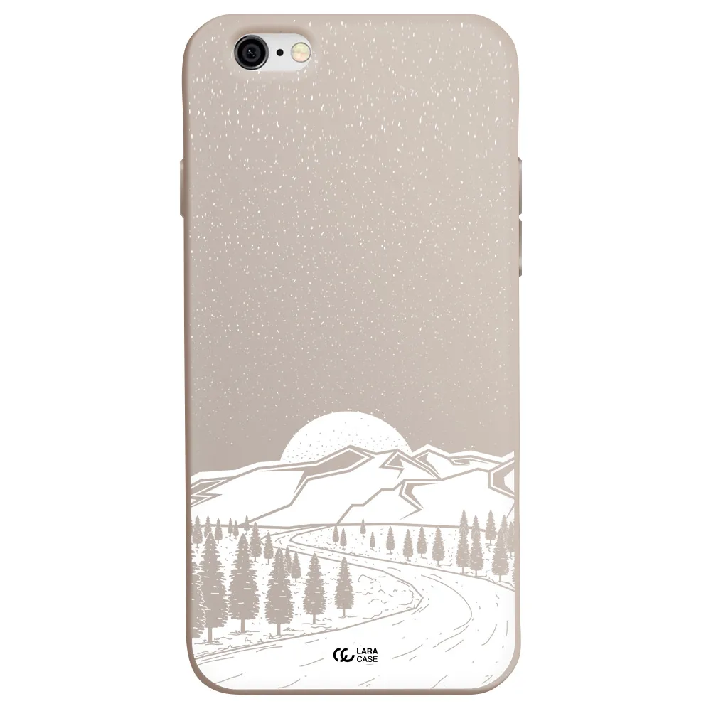 Winter Night Apple iPhone 6 Silicone Stone Case