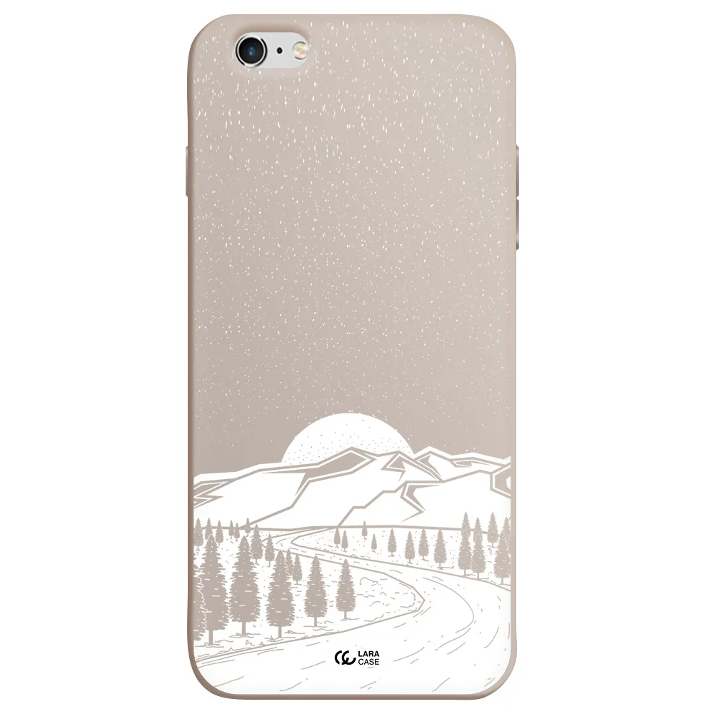 Winter Night Apple iPhone 6S Silicone Stone Case