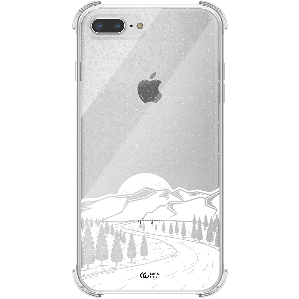 Winter Night Apple iPhone 7 plus Clear PC Case