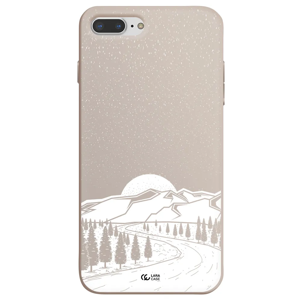Winter Night Apple iPhone 7 plus Silicone Stone Case
