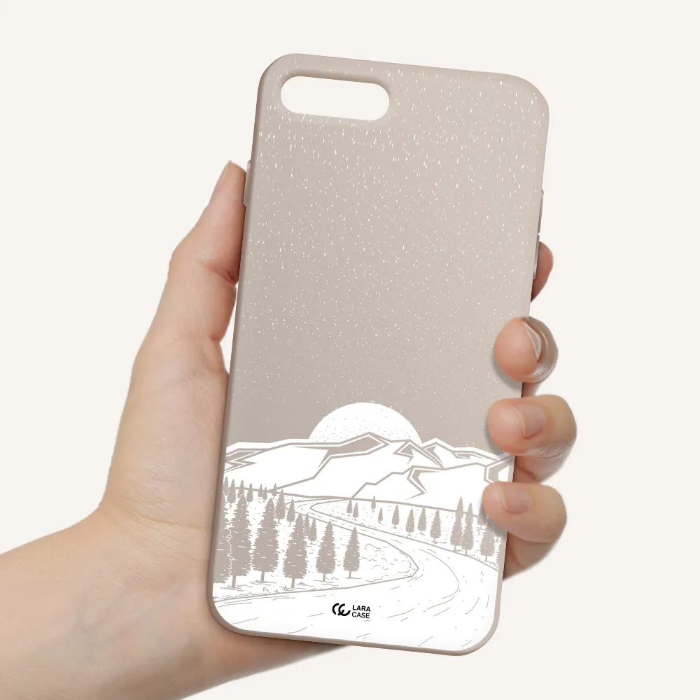 Winter Night Apple iPhone 7 plus Silicone Stone Case