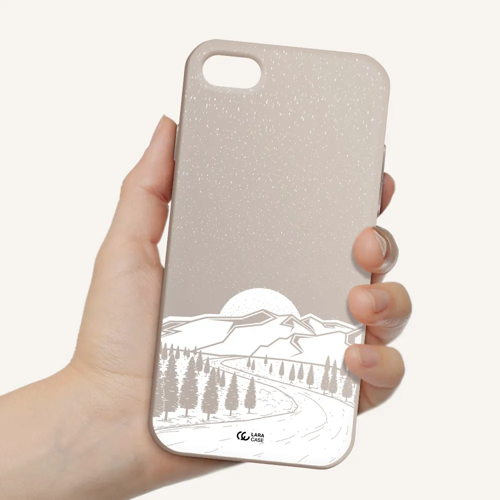 Winter Night Apple iPhone 7 Silicone Stone Case